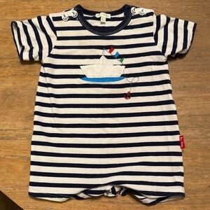 Nautical Striped Kids One Piece